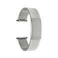 thumbnail image 1 of Bandini Bracelet de Montre Extensible en Acier Inoxydable Ton Argent 19 mm pour Hommes, Extrémité Droite, Longueur Ajustable, Bracelet de Montre à Expansion en Métal, Sans Boucle, 1 of 8