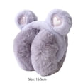 thumbnail image 6 of Bear Ears Winter Warm Earmuffs Plush Thick Soft Earmuffs Protect Ears Warm Earmuffs (Camel), 6 of 6