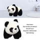thumbnail image 4 of Juguete de peluche de panda decoración encantadora portátil juguete de peluche de panda suave para adultos para el dormitorio del hogar ANGGREK Otros, 4 of 8