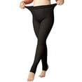 thumbnail image 2 of Plus Size Fleece Lined Tights Women Winter Thermal Pantyhose Leggings Warm Fake Translucent Sheer Stretch Stocking, 2 of 8