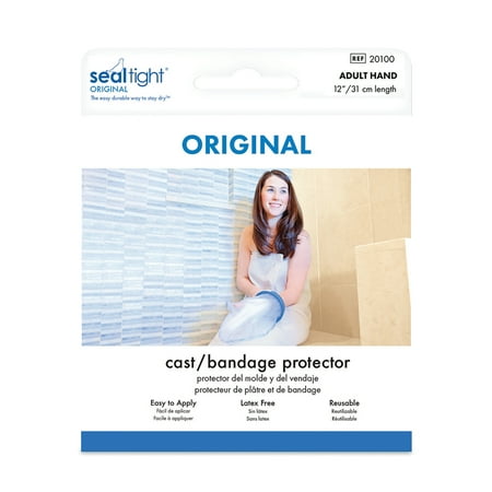 Seal-Tight Original - Cast & Wound Protector for Hand, 11", Grey/blue/clear