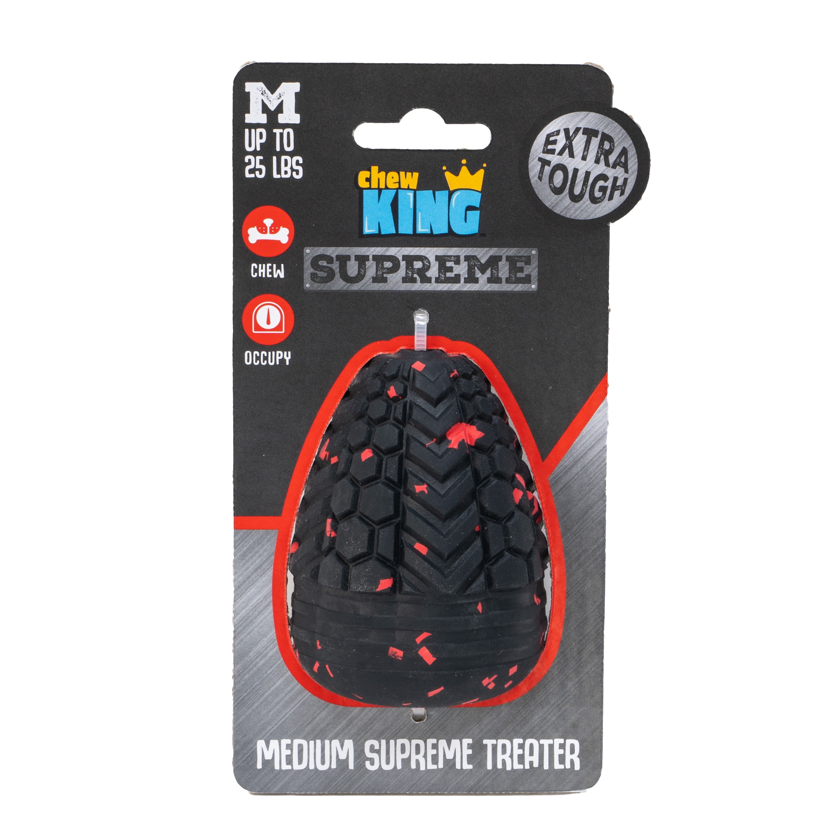 Chew King By Mammoth Supreme Dog Toy Collection, Durable All-Natural Supreme Treater, Medium