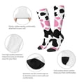 thumbnail image 6 of Daiia Sports Socks Cow Spots Printed Novelty Crew Socks for Men Women Knee High Socks Cotton Socks Soft & Breathable Support Unisex Socks, 6 of 9