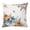 Orange Blue White, variant on Throw Pillow Covers, Orange Blue Grey Fall 16x16 Pillow Covers for Couch/Sofa/Bed, Thanksgiving Pumpkins Botanical Decorative Square Linen Cushion Pillowcase for Home Decor