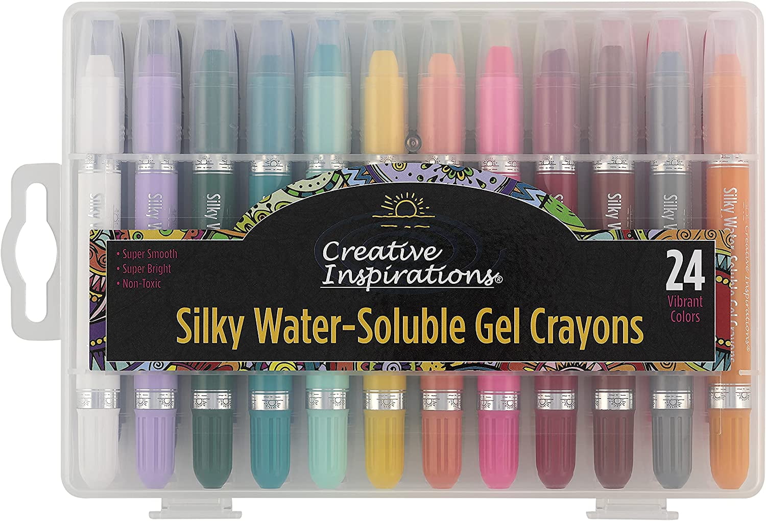 Rts Hot Selling 12 Colors Water Soluble Crayons with Non-Toxic in