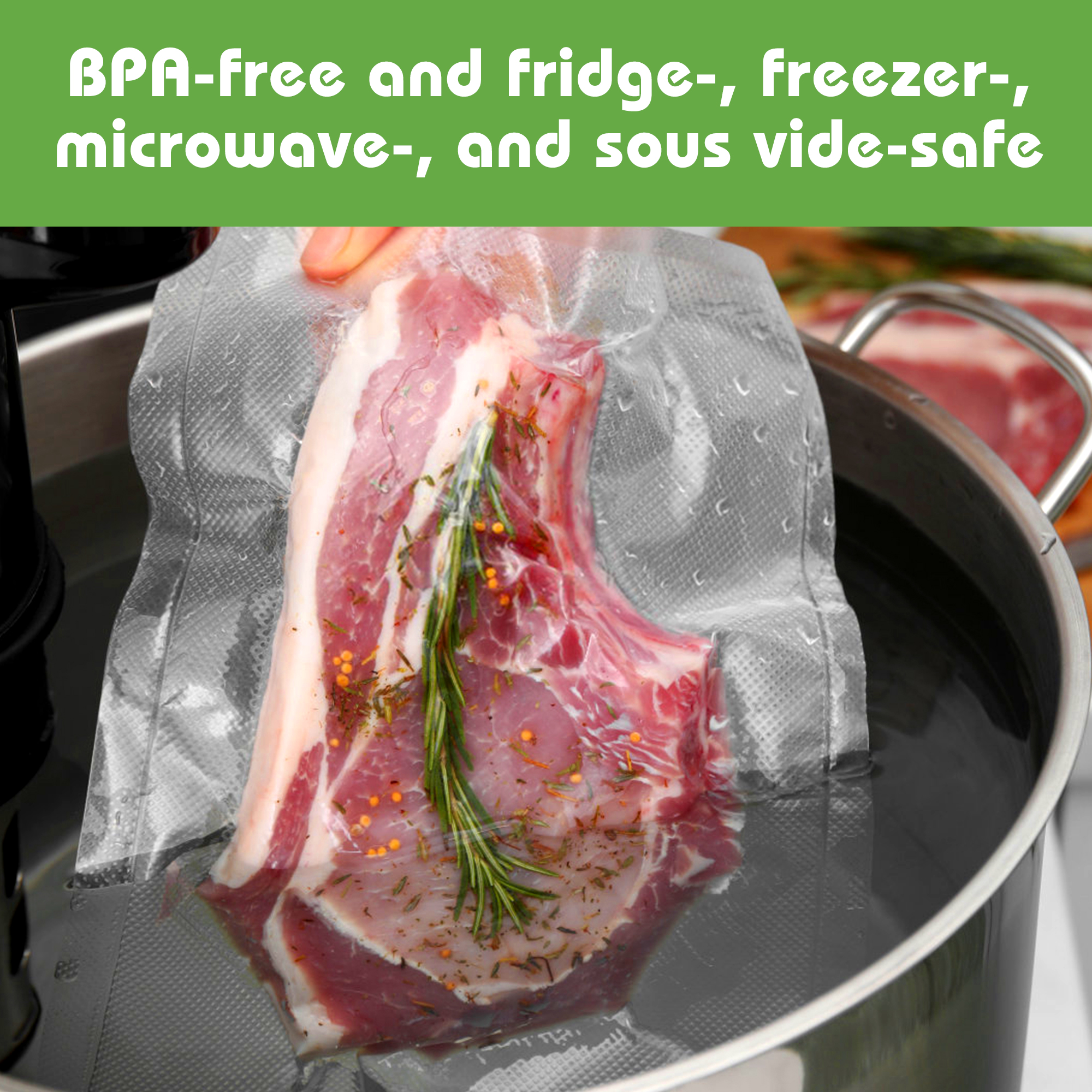 BoxLegend Vacuum Sealer Bags, 11" x 20' Rolls 3 Pack photo 6