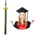 thumbnail image 7 of Pebbuoy 2024 Graduation PhD Hat Tassel with Golden Date Charms Lightweight Metal Date Pendant Sophisticated Graduation Accessory, 7 of 7