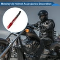 thumbnail image 3 of Motorcycle Helmet Accessories Decoration 12 Dreadlocks for Motorcycle Bicycle Skiing Helmets Black Bright Red High-temperature Silk PU Glue 1 Set, 3 of 6