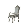 thumbnail image 2 of ACME Dresden Faux Leather Upholstered Arm Chair in Vintage Bone White Set of 2, 2 of 5