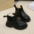 thumbnail image 2 of Childen Winter Ankle Boots Boys Girls Chelsea Boots with Side Zipper Warm Fleece Lined Non-Slip Casual Shoes, 2 of 5