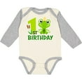 thumbnail image 3 of Inktastic 1st Birthday Prince Frog Boys Long Sleeve Baby Bodysuit, 3 of 5