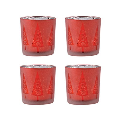 ElkGroup International 394560/S4 Jeu d'Arbres Moderne de 4 Votives