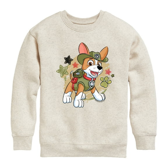 Paw Patrol - Tracker Paw Patrol - Toddler & Youth Crewneck Fleece Sweatshirt