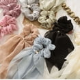 thumbnail image 3 of Elegantes Corbatas para el Cabello para Mujeres y niñas, 8 Piezas de Gomas con Lazo de Doble Capa para el Cabello, Lindas Gomas para el Cabello con Orejas de Conejito con Colores Surtidos, 3 of 5