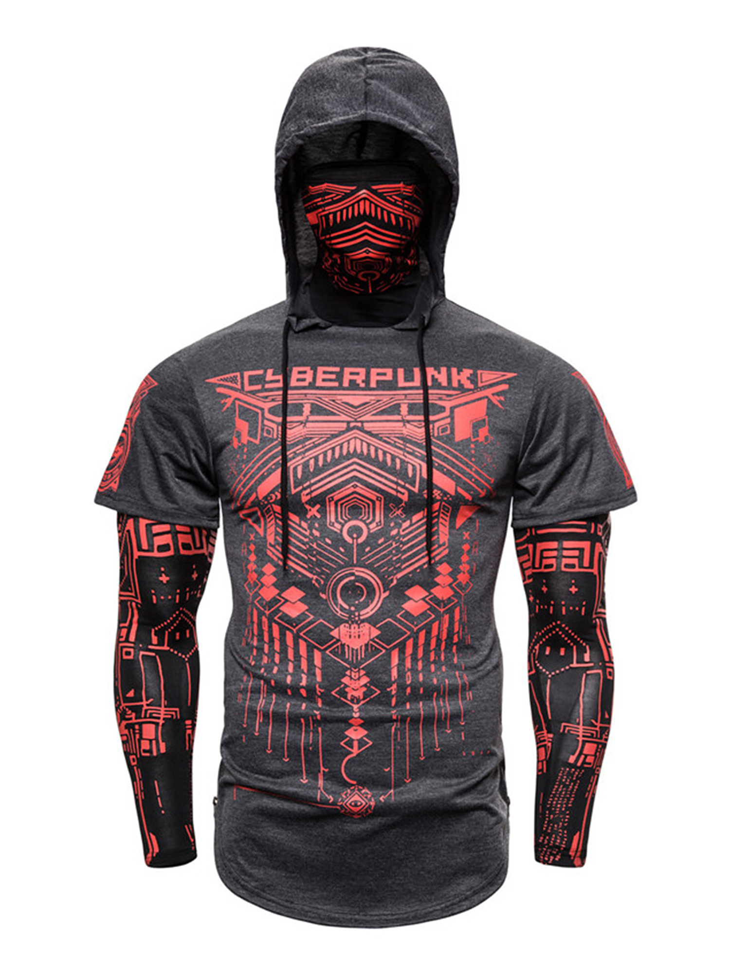 hoodie with face shield