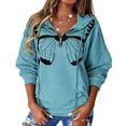 thumbnail image 1 of Top de manga larga, sudadera de manga larga para mujer, sudadera con capucha para mujer, sudadera de manga larga para mujer, máxima confiabilidad, 1 of 6