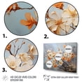 thumbnail image 3 of Designart "Glam Radiant flowers Fashion II" Floral Wall Art Prints Set, 3 of 5