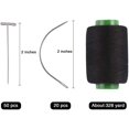 thumbnail image 2 of 70 Pieces Wig Making Pins Needles Set, Wig T Pins and C Curved Needles with 328 Yard Thread for Wig Making, Blocking Knitting, Modelling and Crafts, 2 of 5