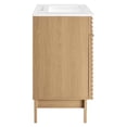 thumbnail image 3 of Sink Vanity Cabinet, White Oak, Wood, Mid Century Hotel Bedroom Bathroom, Modern Contemporary HB33714, 3 of 9