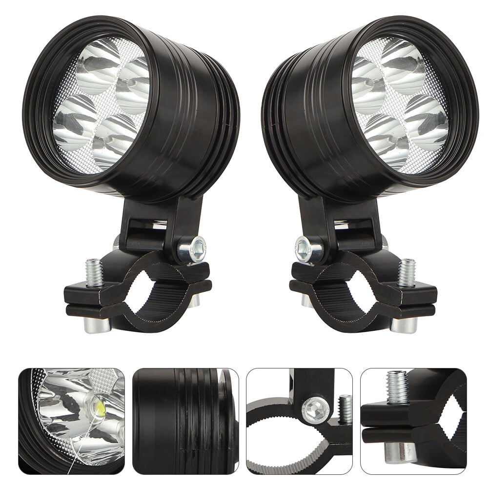 2pcs Motorcycle LED Auxiliary Spotlights Bright Fog Lights Motorcycle