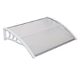 thumbnail image 2 of Tcbosik 30" x 40" Window Awning Modern Design Polycarbonate Cover Awnings for Doors for UV Sunlight Rain Snow Protection Hollow Sheet/White, 2 of 9
