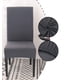 thumbnail image 5 of Paquete de 6 fundas para sillas grises, adecuadas para hoteles, ceremonias, banquetes, cocinas, restaurantes, familias, bodas, fiestas., 5 of 6