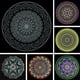 thumbnail image 5 of 16 Piezas 15 cm Negro Mandala Papel Kraft Cartón Redondo para Pintar Cartones de Bricolaje para Artista Pintor, 5 of 5