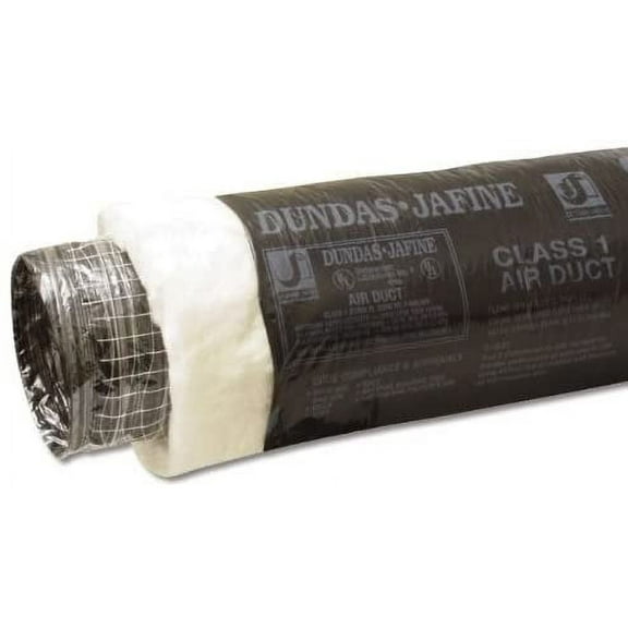 Dundas Jafine Insulated Flexible Duct BPC625R6 - Black Jacket - 6" x 25'