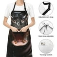 thumbnail image 4 of Kdxio Playful Baby Hippo Splash Apron with Pockets Adjustable Kitchen Aprons for Men Women Waterproof Aprons for Cooking,Drawing,Crafting, Baking Household Cleaning, 4 of 5