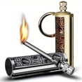thumbnail image 2 of FYROXIA Waterproof Permanent Match Lighter - 10,000 Striking Life Emergency Fire Starter with Metal Flint Steel, All-Weather Survivalist Ignition Tool (Fuel Not Included), 2 of 14