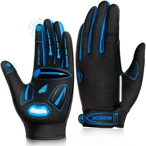Moreok Bike Gloves Half Finger Cycling Gloves 5mm Liquid Gel Pads Bicycle Gloves Shockproof Road Mountain Bike Gloves Men Women-ZJKDGJKJ