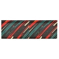thumbnail image 6 of Yayeee Kitchen Valance Rod Pocket 54" x 18" Living Room Window Curtain, Green Stars Abstract, 6 of 6