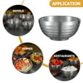 thumbnail image 5 of WHAMVOX  Restaurant Ramen Bowl Retro Style Bowls Soup with Lids Silver, 5 of 8