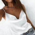 thumbnail image 3 of Baberdicy Camisole Tops for Women Casual Tank Womens Adjustable Solid Tops Color Solid Strappy Women's Blouse Women's Tanks & Camis White, 3 of 8