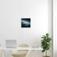 thumbnail image 2 of Stupell Industries Foggy Full Moon Night Sky Landscape Painting White Framed Art Print Wall Art, 2 of 7