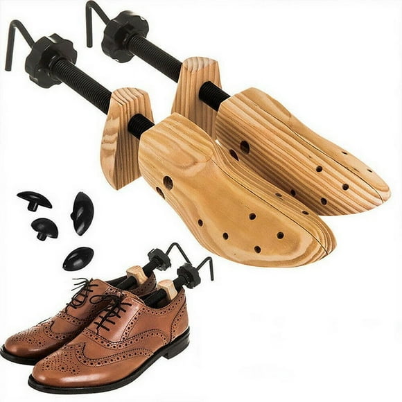 Dsseng Professional Wooden Shoe Stretcher for Men Women Adjustable Length Width Shoe Tree Expander for High Heels Flats Boots Premium Cedar Wood Construction