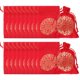 thumbnail image 1 of unbranded 20Pcs Red Drawstring Pouches Silk Material for Jewelry and Candy Packaging, 1 of 6