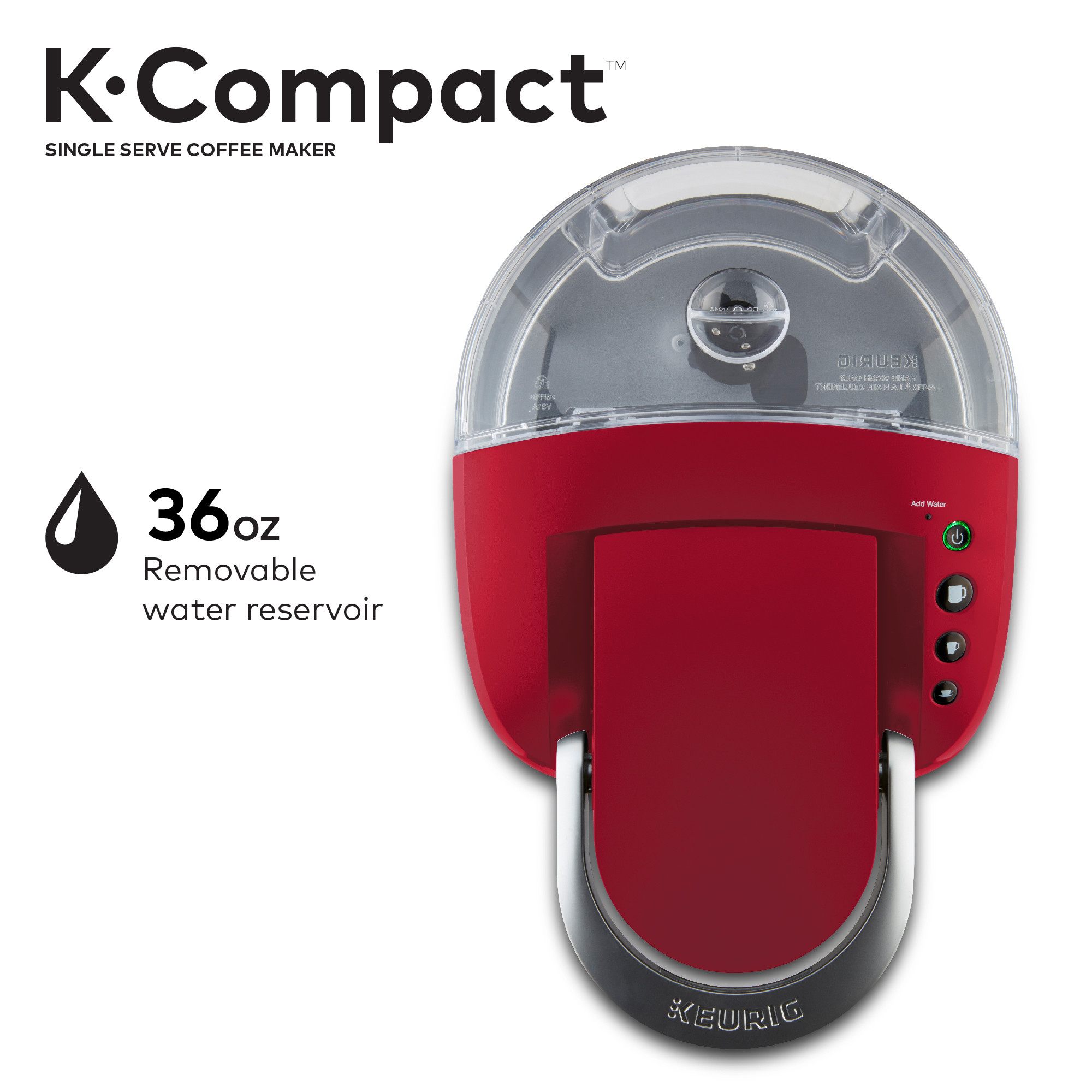 Keurig K-Compact Imperial Red Single-Serve K-Cup Pod Coffee Maker - image 5 of 9