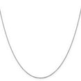 thumbnail image 5 of Auriga Fine Jewelry 14K White Gold 1.1mm Cable Chain Necklace 22inch for Women, 5 of 6