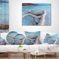 thumbnail image 4 of Designart Beautiful Coast of the Dead Sea - Beach Throw Pillow - 12x20, 4 of 5