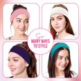 thumbnail image 2 of ORUYROP Yoga Headbands (10 Pack) Soft Stretchy Elastic Cotton Multi-Function Sports Hair Band Wraps, 2 of 7