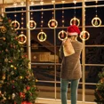 thumbnail image 4 of Guirnalda de luces navideñas con forma de estrella y Papá Noel, con enchufe USB, para fiestas navideñas, para decoración del hogar, dormitorio y ventanas, 4 of 5