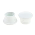 thumbnail image 1 of Curtain Rod End Cap,Straight & Sturdy Drapery Rods Head Draperies Finials 1. Hole for Living Room Bedroom Sliding Door, Pack Of 2PCS White, 1 of 5