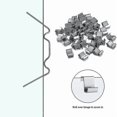 thumbnail image 2 of 400pcs Greenhouse Repair Kit Include 100 Glazing Clips W Wire Clips 100z Overlap Clips And 100 Gree, 2 of 5