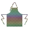 thumbnail image 2 of Gradient Color Checkered Pattern Apron-Garden Aprons for Women with Pockets-Cotton Linen Waterproof Kitchen Cooking Gardening Aprons Adjustable for Kitchen,Cooking,BBQ and Salon 33x27 Inch, 2 of 7