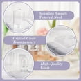thumbnail image 3 of Bocaoying 12 Pack Glass Bud Vase, Small Flower Bud Vase Bulk, Clear Vases for Flower, Decor Centerpiece for Bathroom, Decorative Vases for House Warming, Valentines' Day, Mother's Day, 3 of 7