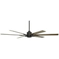 thumbnail image 6 of 60" Casa Vieja Rustic Outdoor Ceiling Fan with Remote Control Matte Black Weathered Oak Damp Rated for Patio Exterior House Home, 6 of 8
