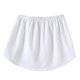 thumbnail image 2 of Honeeladyy - Liquidación por menos de 10 $ - Extensor de camisa para mujer, ajustable, capas, falso top, barrido inferior, media longitud, blusa desmontable, dobladillo, minifalda blanca, 2 of 8