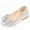 Silver, variant on HUANBAI Children&nbsp;Infant Single Shallow Kids Baby Bowknot Shoes Girls Crystal Dance Baby Shoes 9.5