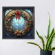 thumbnail image 5 of Pintura de diamante 5D DIY Taladro redondo completo Guirnalda de Navidad Kit de vidrieras Decoración FLhrweasw  Nuevo, 5 of 9